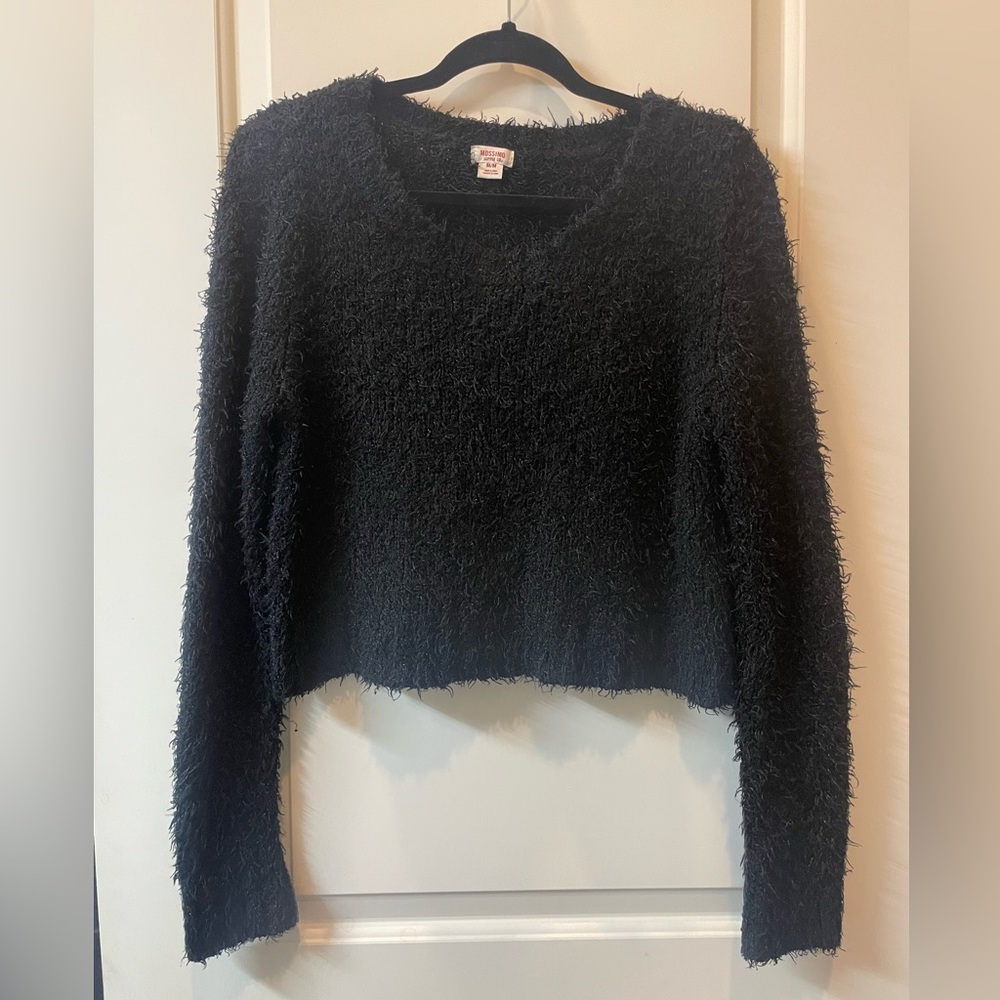 Mossimo Supply Co Black Fuzzy Sweater - Women’s Size M